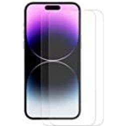 [2-PACK] iPhone 14 Pro Skärmskydd Härdat Glas Clear